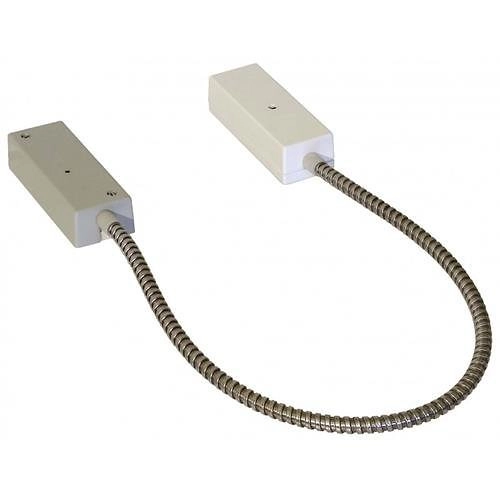 VD 400-Z1 Alarmtech VD 400-Z1 Ensemble de détecteurs sismiques avec indicateur LED et 1 VD 400, gaine de câble en acier inoxydable MC T4 et boîte de jonction JB 102, gris